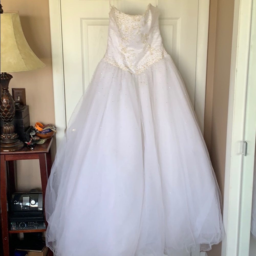 Wedding/Formal white Beaded Dress